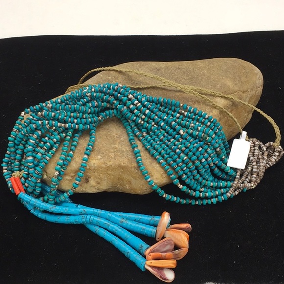 Turquoise Bone Necklace